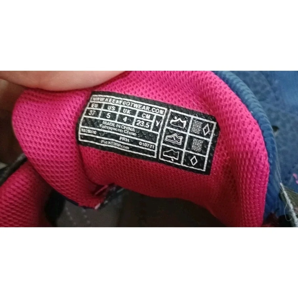 KEEN Knotch‎ Hollow Sneakers Water Shoes Washable Outdoor Blue Pink US 5